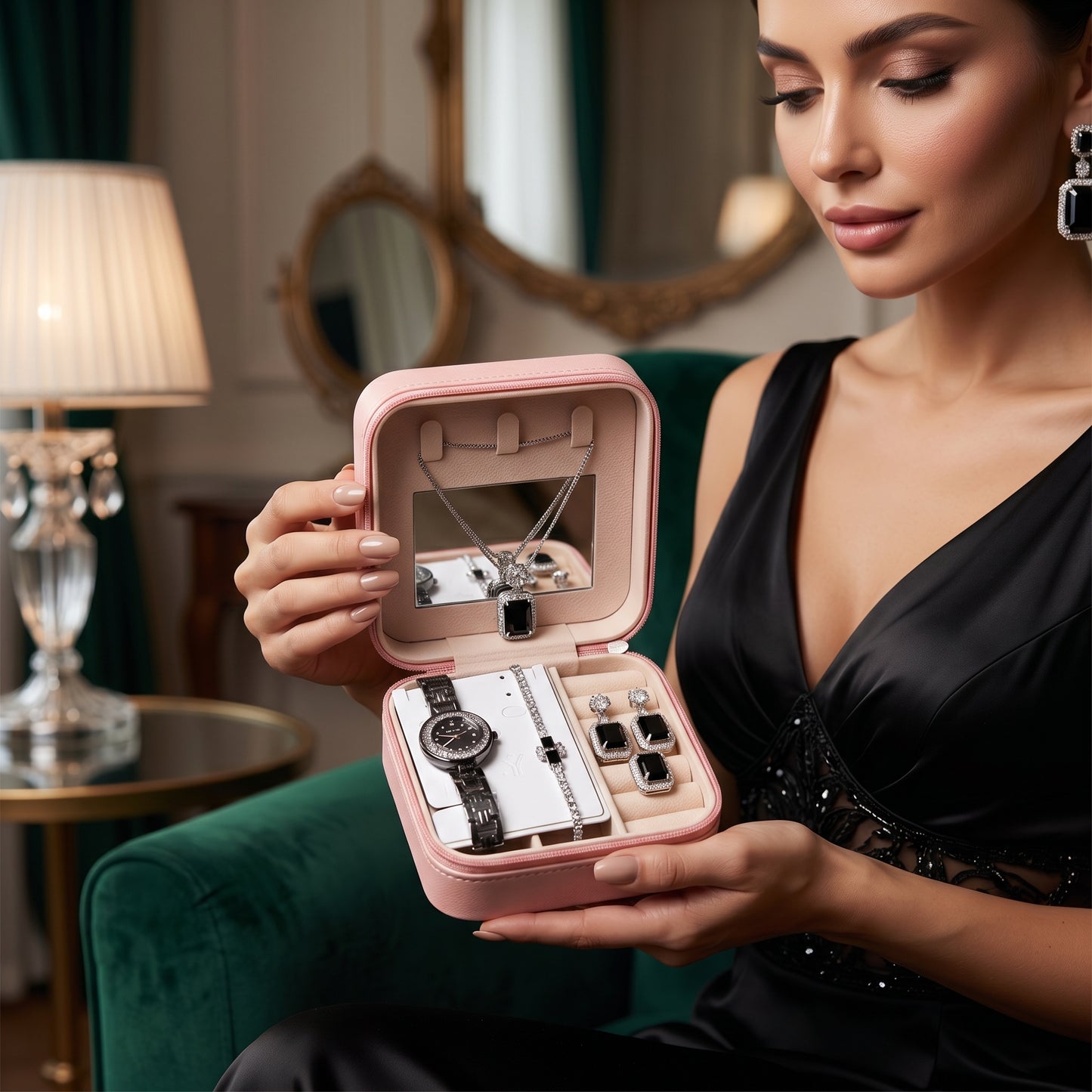 Mini Portable Jewellery Box